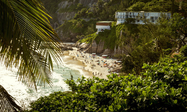 Beautiful beach in Rio de Janeiro, Brazil