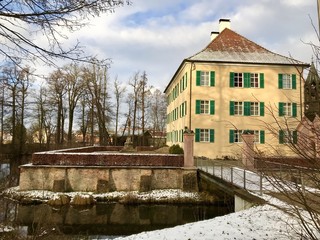 Fototapeta na wymiar Sisi Schloss in Aichach, Schwaben (Bayern)