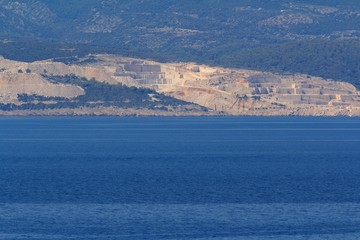 Obraz premium Quarry on the island of Brac in Croatia
