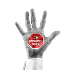 Obraz premium Stop administrative burden