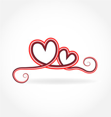 Love heart forever vector icon