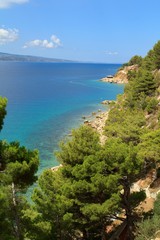 Obraz premium Beautiful view of the Adriatic Sea in Croatia, Southern Dalmatia