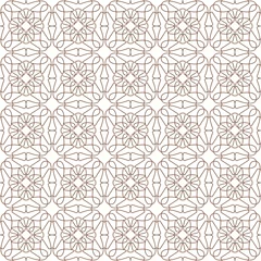 Foto op Plexiglas Seamless geometric pattern. Abstract floral vector background. Element of design. © Tatiana Ol'shevskaya