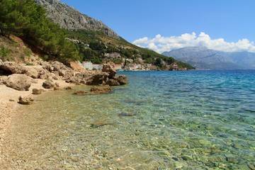 Fototapeta premium Beautiful view of the Adriatic Sea in Croatia, Southern Dalmatia