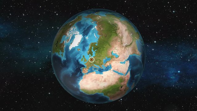 Earth Zoom In - Berlin, Germany