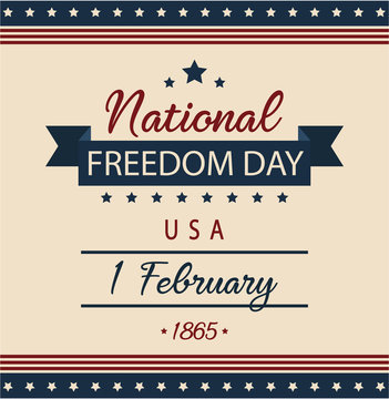 National Freedom Day card or background. vector illustration.