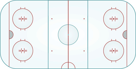 Naklejka premium Ice hockey field. vector illustration
