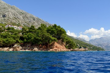 Beautiful view of the Adriatic Sea in Croatia, Southern Dalmatia