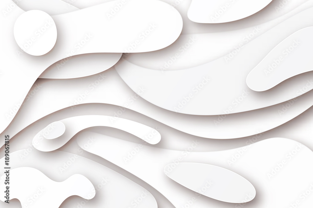 Poster 3d abstract background with paper cut shapes. vector geometric design layout for business presentati