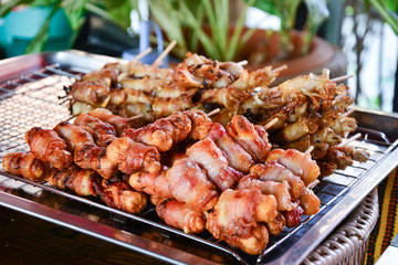 Roasted Sausage with bacon