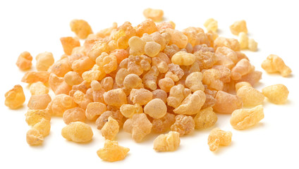 Pure Organic Frankincense Resin isolated on white