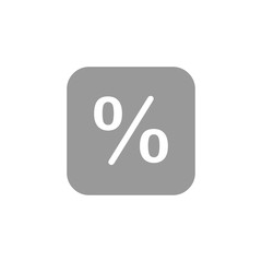 Percent sign line icon