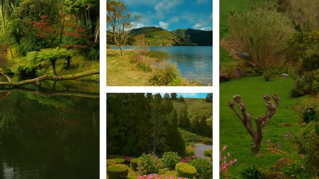 The Azores Collection: A video postcard of some of the most famous landmarks in the island of Sao Miguel, The Azores, Portugal including Lagoa das Cidades and Furnas Village