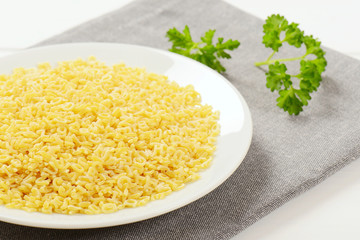 uncooked alphabet pasta