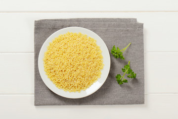 uncooked alphabet pasta