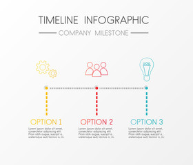 Creavite infographics - company timeline. Vector.