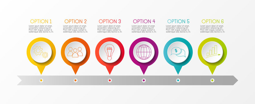 Creavite infographics - company timeline. Vector.