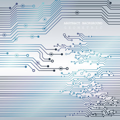 Circuit board, technology background. Vector illustration. EPS 10