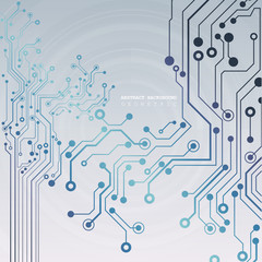 Circuit board, technology background. Vector illustration. EPS 10
