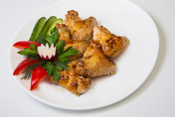 chicken legs on the grill