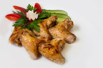 chicken legs on the grill