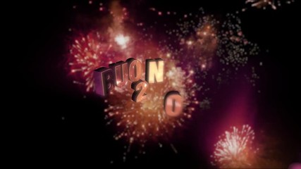 Seamless looping fireworks with the 3d animated text „Buon Anno (happy new year in Italian) 2025” in 4K resolution - Powered by Adobe