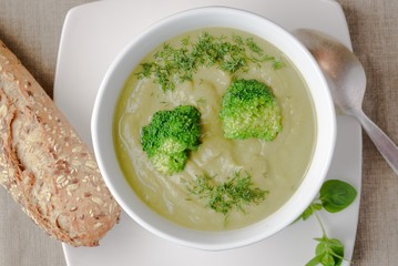 Vegetarian Broccoli Cream Soup