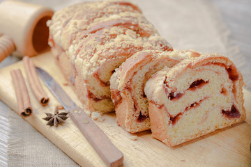 yeast strudel strawberry,strudel yeast cherry