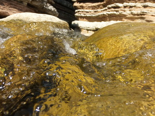 Calm flowing in Italian sping