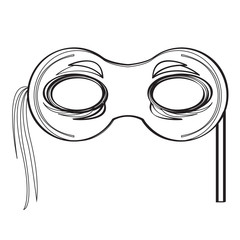 Mardi gras mask icon