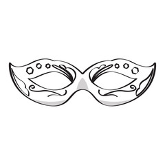Mardi gras mask icon