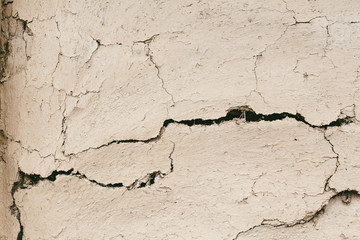 Cracked Tan Wall
