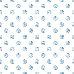 Illustrated seamless background with roses mackintosh on white