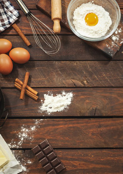 Ingredients For Making Pancakes or Cake