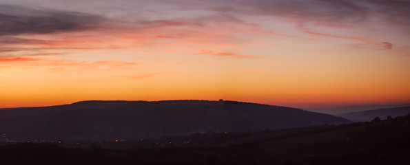 winter landscape with a rich snowflake