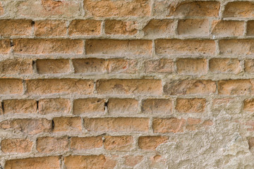 Stone wall of an abandoned castle