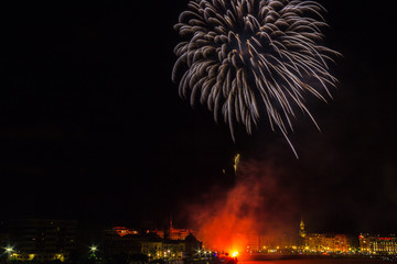 Fireworks in San Sebastian