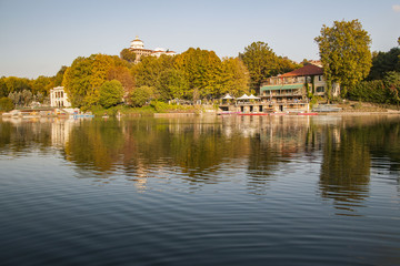 Obraz premium Panorama sul Fiume Po