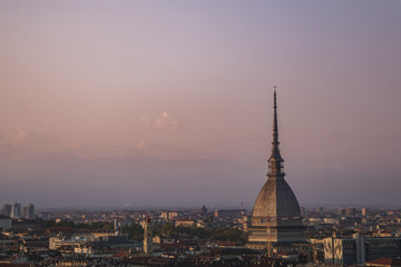 Obraz premium Torino al Tramonto