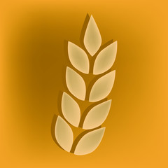 wheat head icon drawing