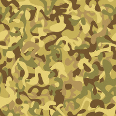 Seamless camouflage pattern in green tones