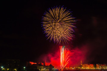 Fireworks in San Sebastian