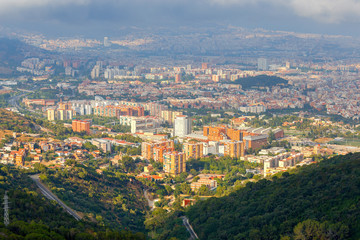 Barcelona. Aerial view of the city.