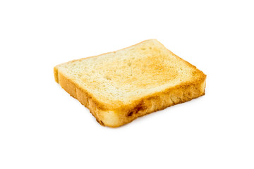 isolated bread slice on the white background