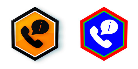 Ikona sześciobok 3D sześciokąt