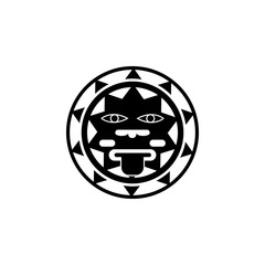 the sign of the sun of Mexico icon. Elements of culture of Mexico icon. Premium quality graphic design icon. Simple love icon for websites, web design, mobile app, info graphics