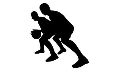 basketball style hold back the opponent