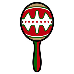 Textured maraca icon