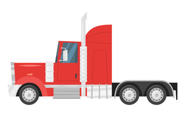 heavy transport - red truck