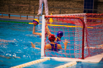 Naklejka premium Women's tournament of water polo